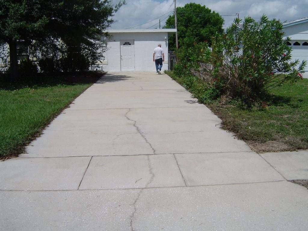 Concrete Driveway Cleaning Washing Clearwater Florida After