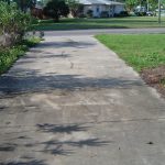 Concrete Driveway Pressure Washing Clearwater Florida Before