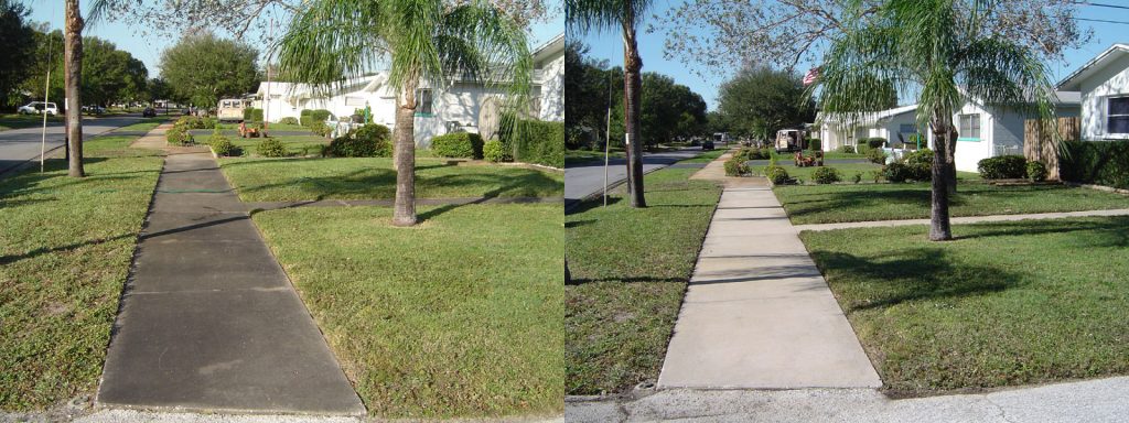 Concrete Sidewalk Pressure Wash St. Petersburg Florida