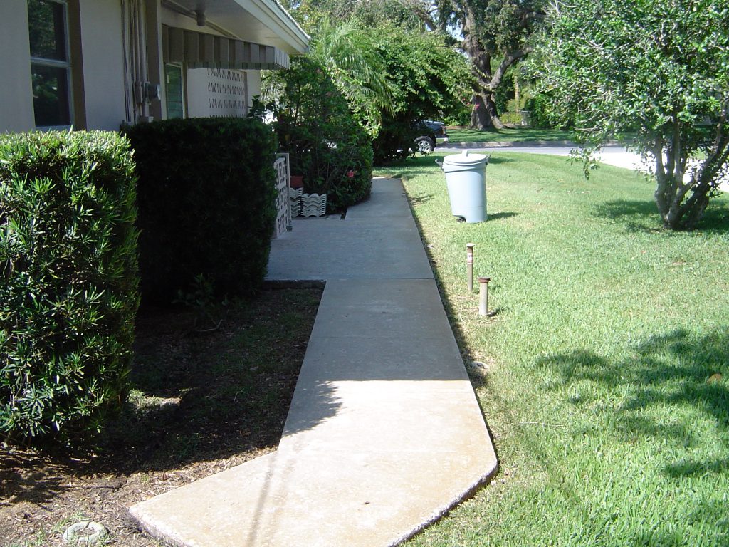 Concrete Walkway Cleaning Seminole Florida After