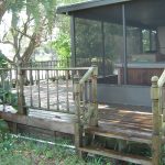 Low Pressure Wood Deck Cleaning Largo Florida Before
