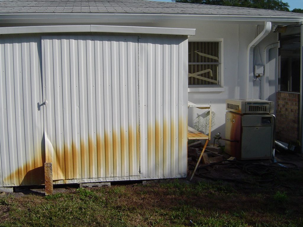 Sulfur Rust Stain Removal Pinellas Florida Before